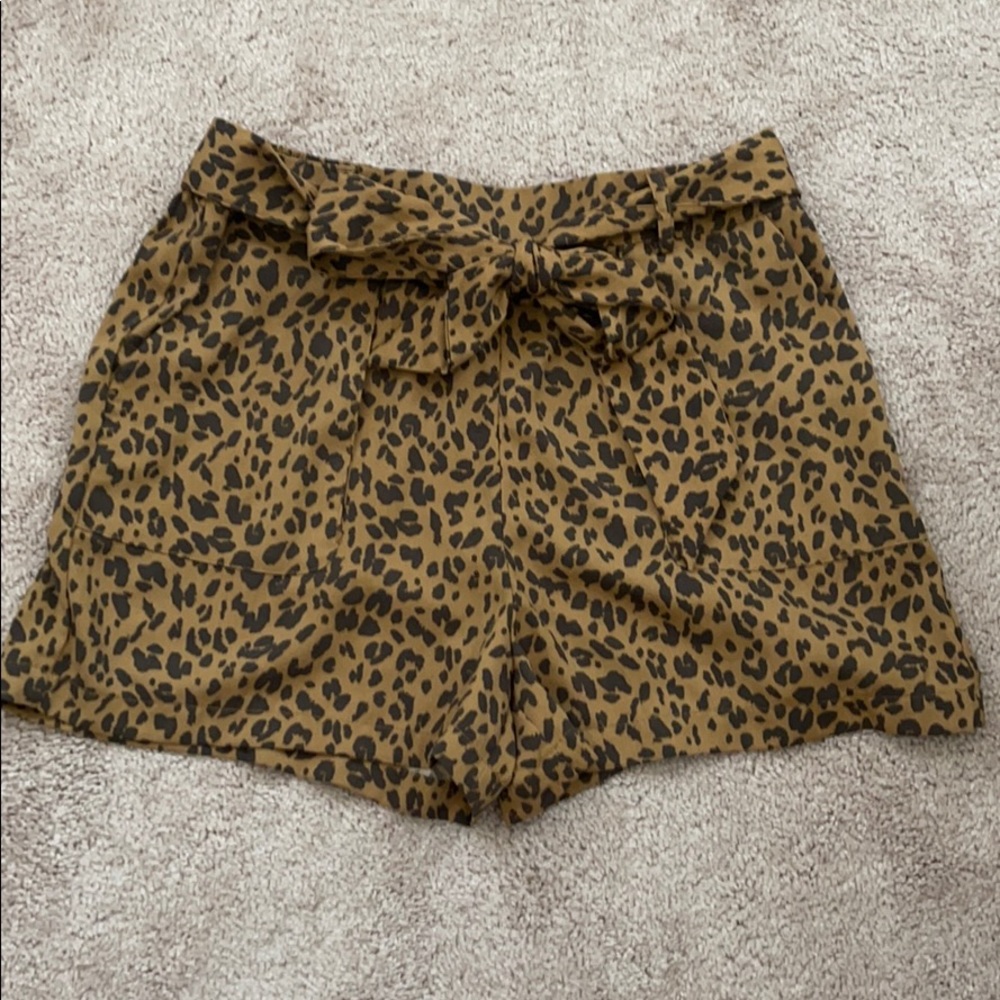 Leopard print shorts